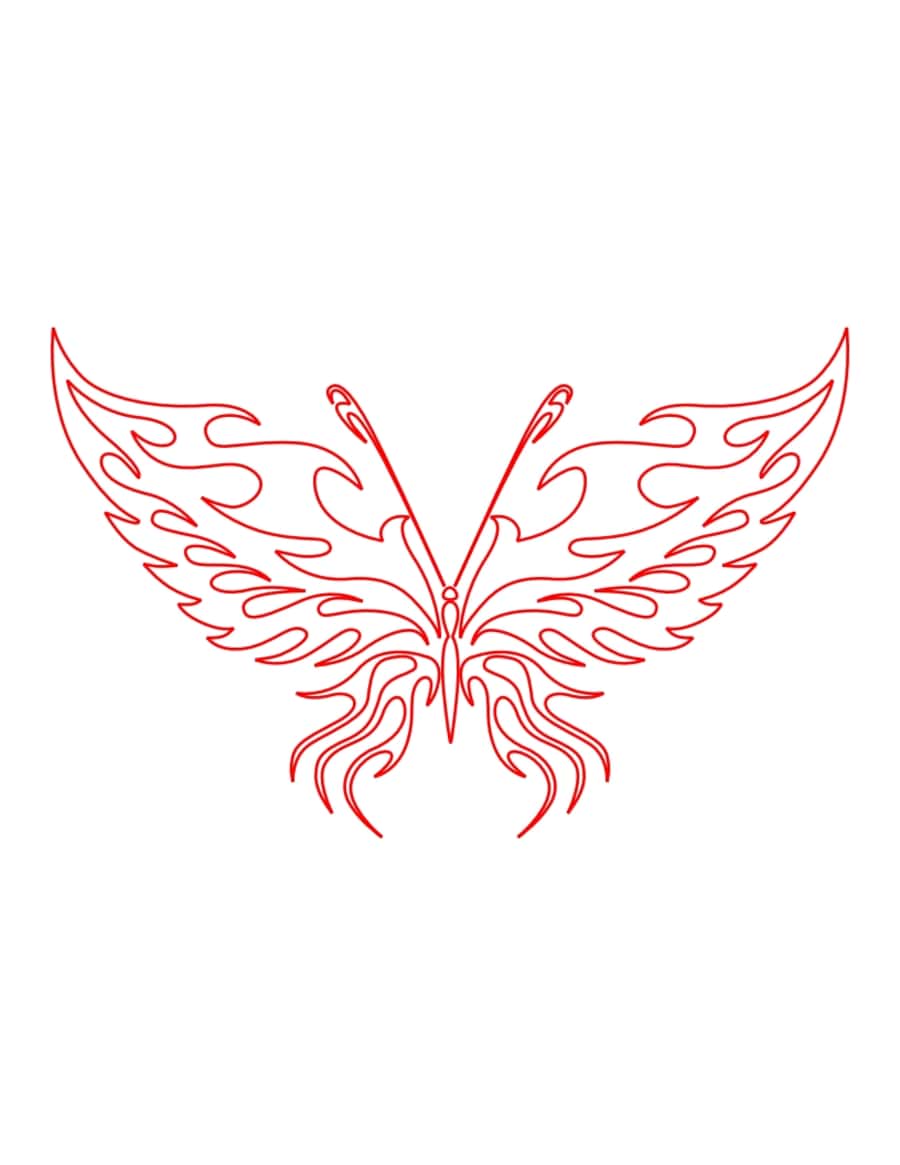 Butterfly For Kids Stock Illustration Pdf Tracing Shape Free Vectors